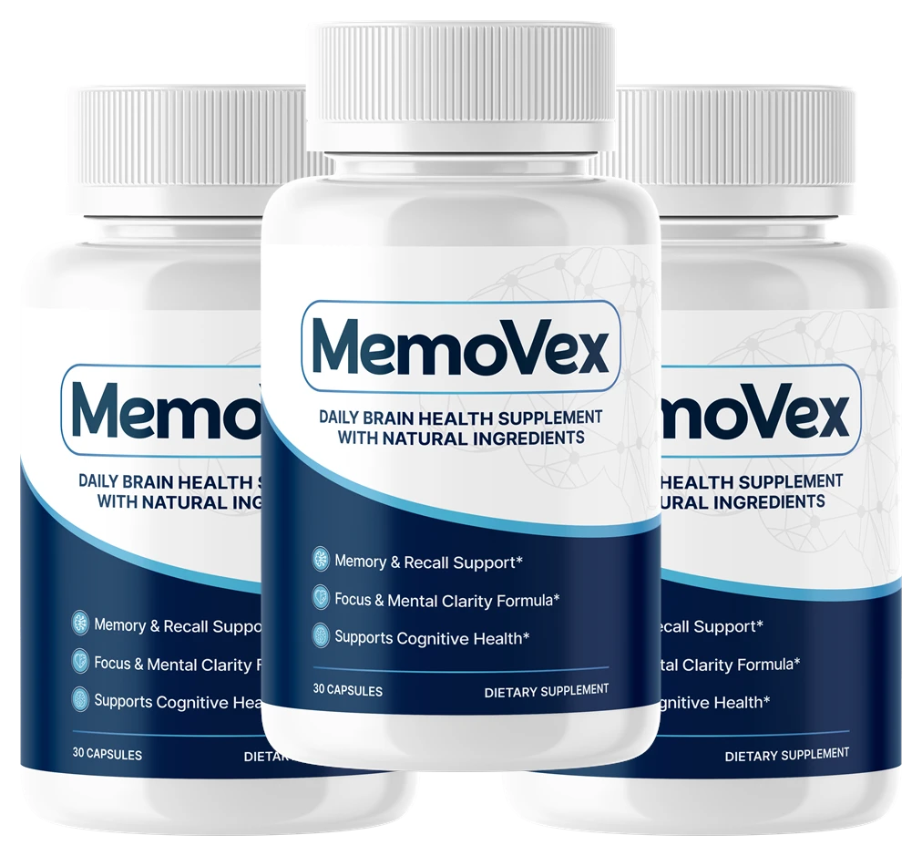 MemoVex Daily Brain Health — 3 bottle package